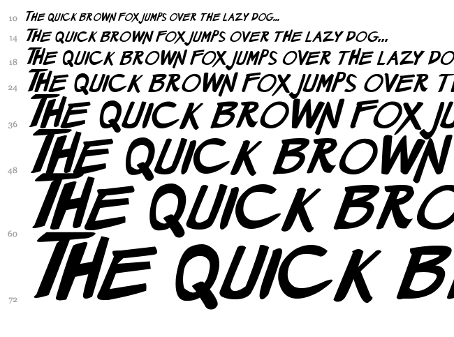 Manga Speak 2 font waterfall